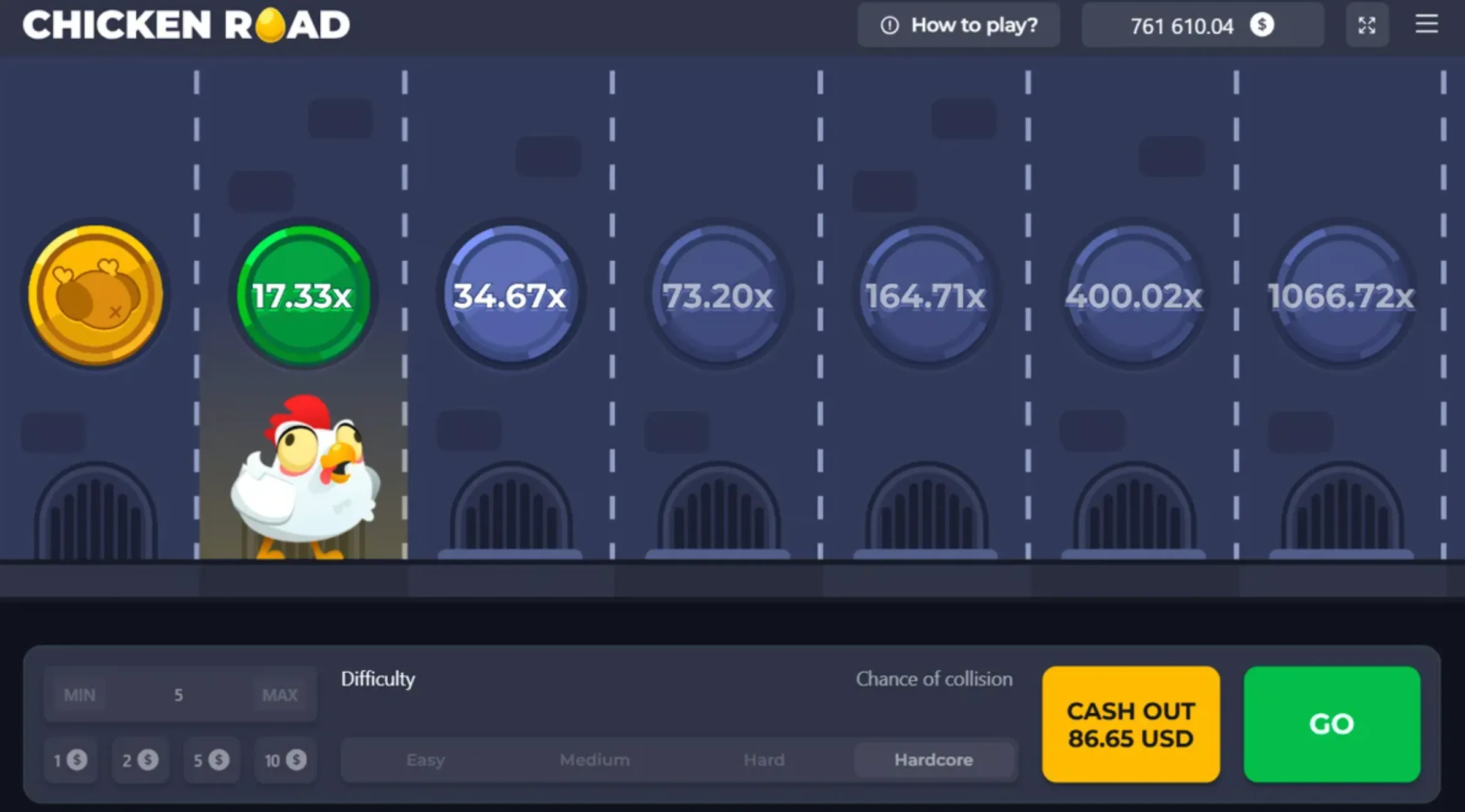 Gestione Bankroll Chicken Road
