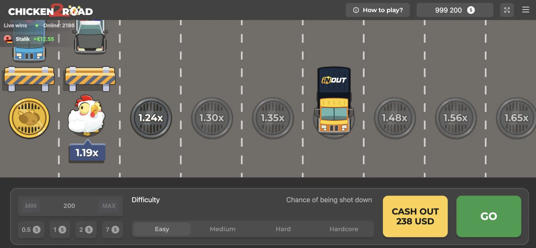 Moltiplicatore Chicken Road 2